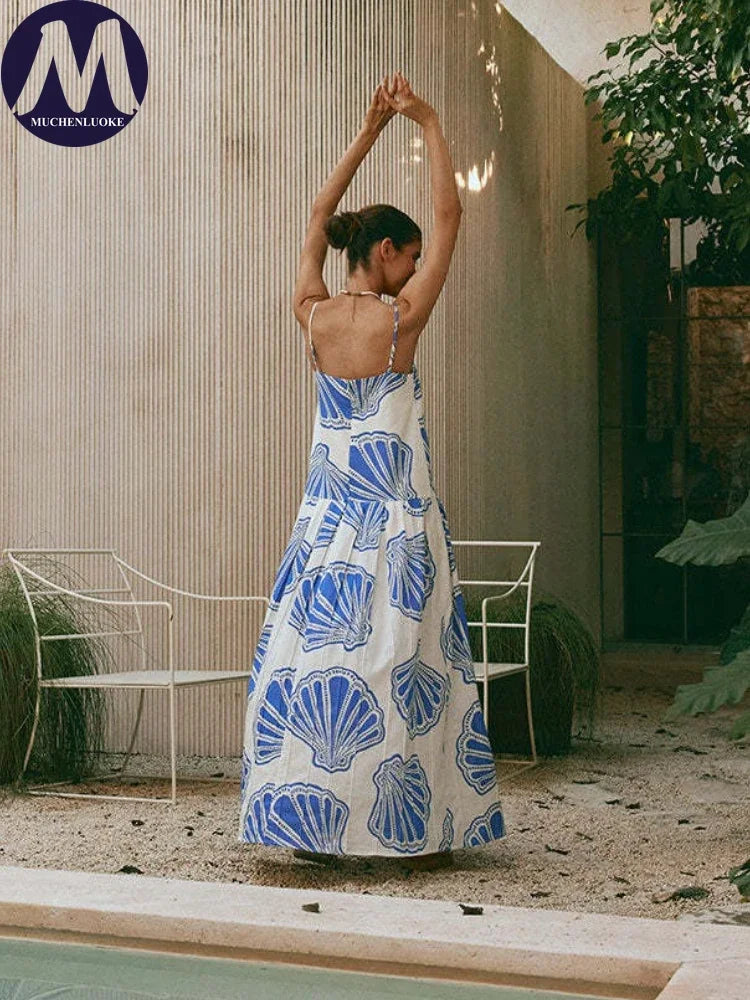 Vestido largo elegante verano