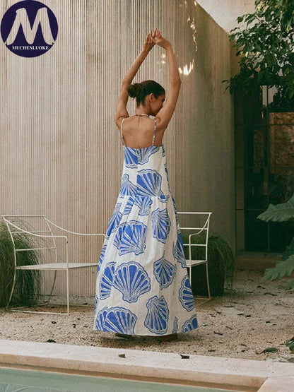 Vestido largo elegante verano