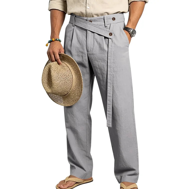 Pantalones Lino, Estilo Italiano Nápoles