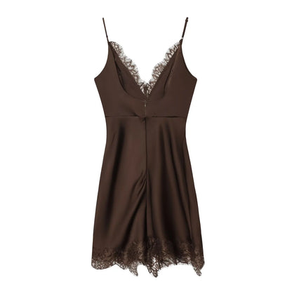 Vestido camisola con elegante y sexy a la moda