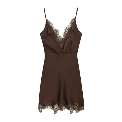 Vestido camisola con elegante y sexy a la moda