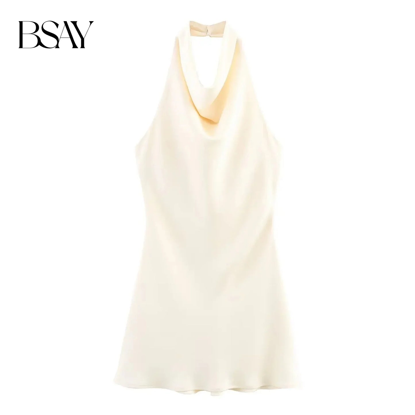 vestido con textura satinada