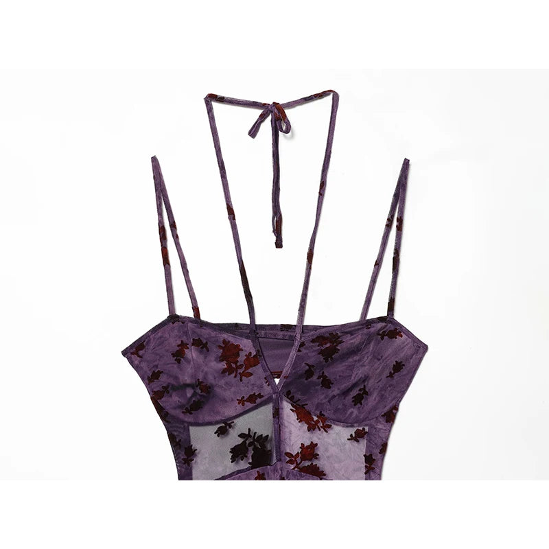 Vestido elegante morado