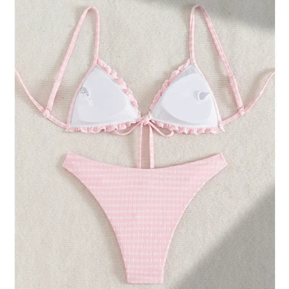 Bikini Push-Up Rosa Brasileño 2026 | Dos Piezas Playa | Kaivowear