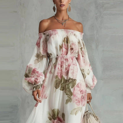 Vestido largo floral verano