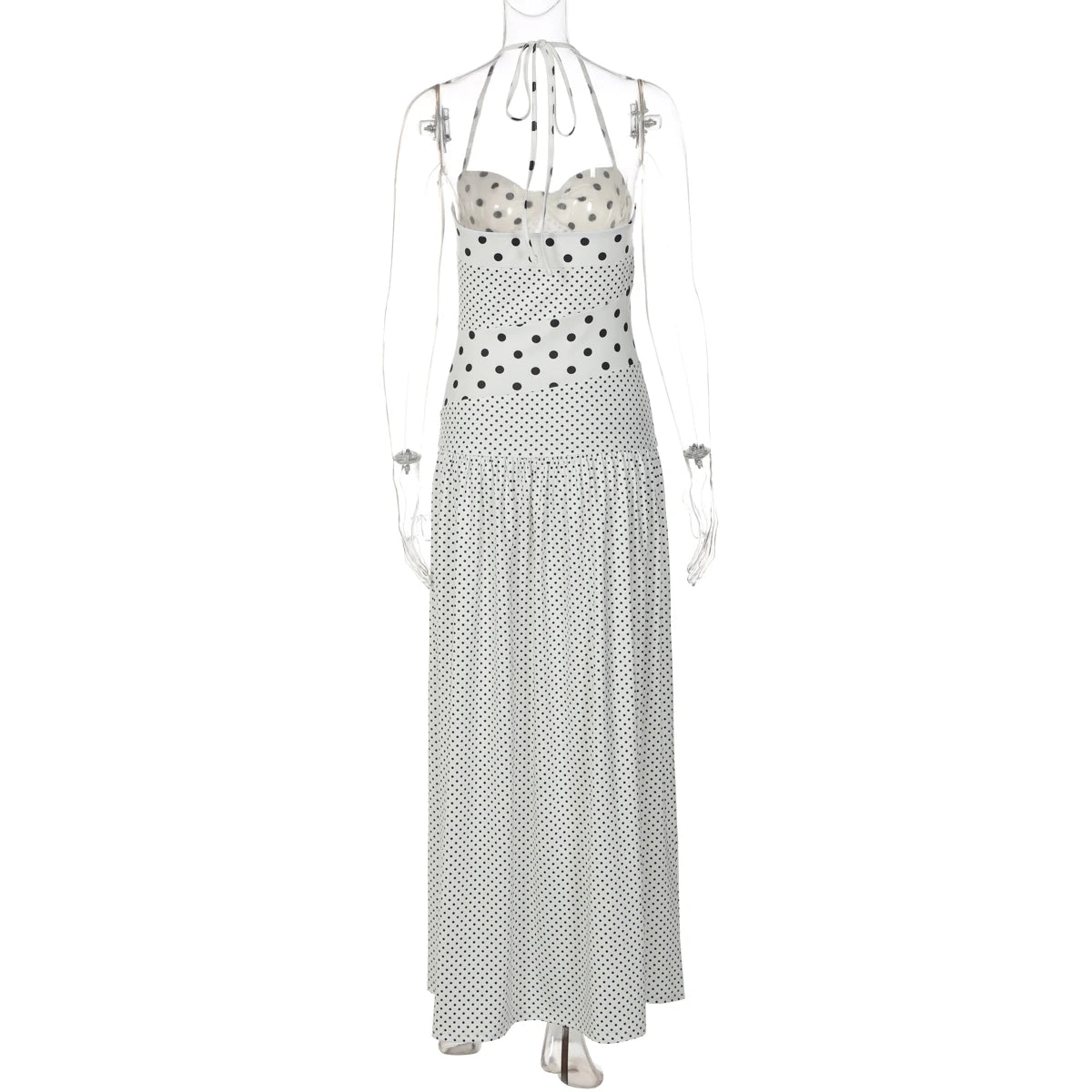 Vestido dulzura elegante lunares
