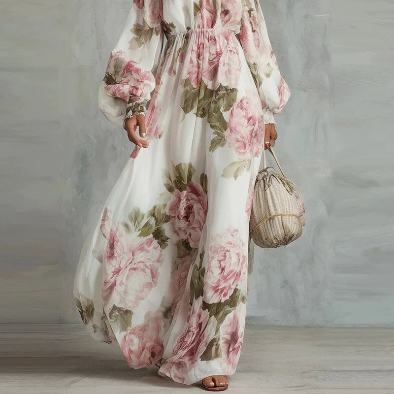 Vestido largo floral verano