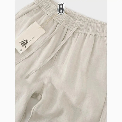 Pantalones de Lino Estilo Chino