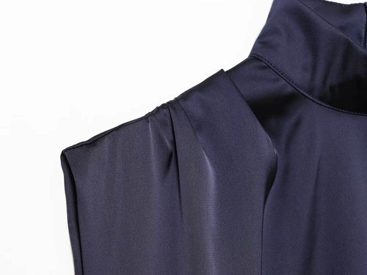 vestidos de satén  encaje patchwork hendidura sexy