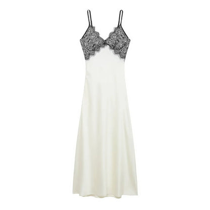 Vestido con tirantes de retazos