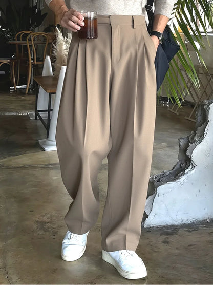 Pantalones Holgados de Corte Recto