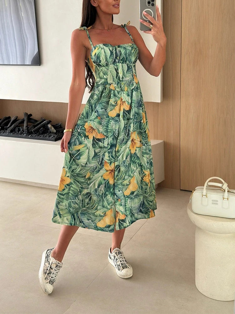 Vestido largo verano capri