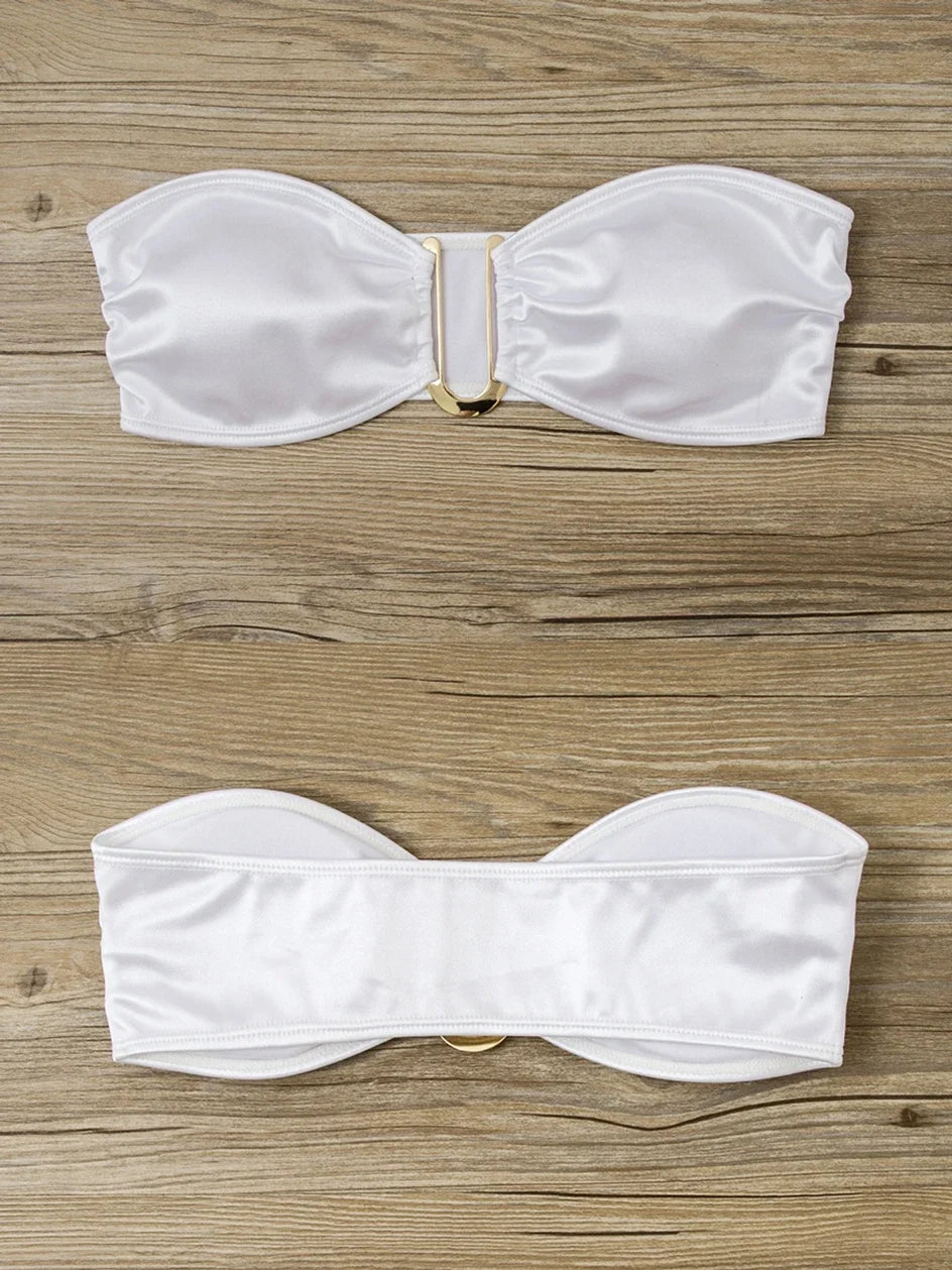 Bikini sin tirantes sexy vacacione