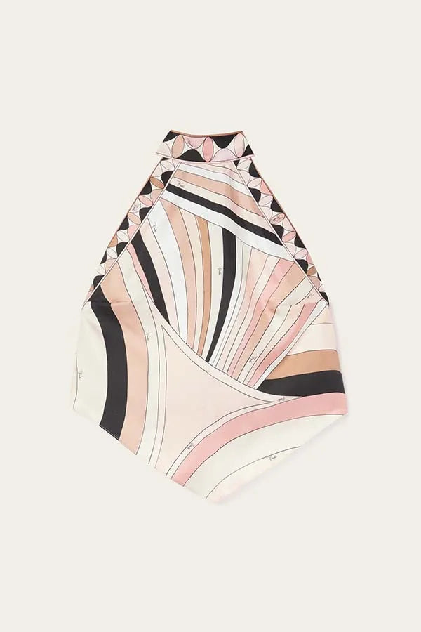 Conjuntos de minifalda con estampado Halter  Top Sexy sin mangas