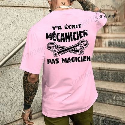 Camiseta de mecánico de verano para hombre