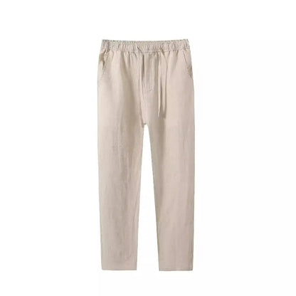 Pantalones casuales de lino  hasta el tobillo