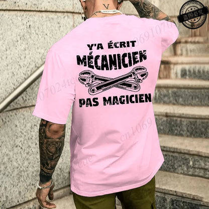 Camiseta de mecánico de verano para hombre