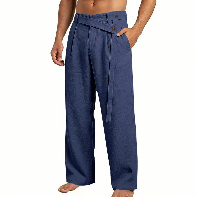 Pantalones Lino, Estilo Italiano Nápoles