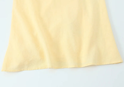 vestido sin espalda asimétrica ajustado con tirantes
