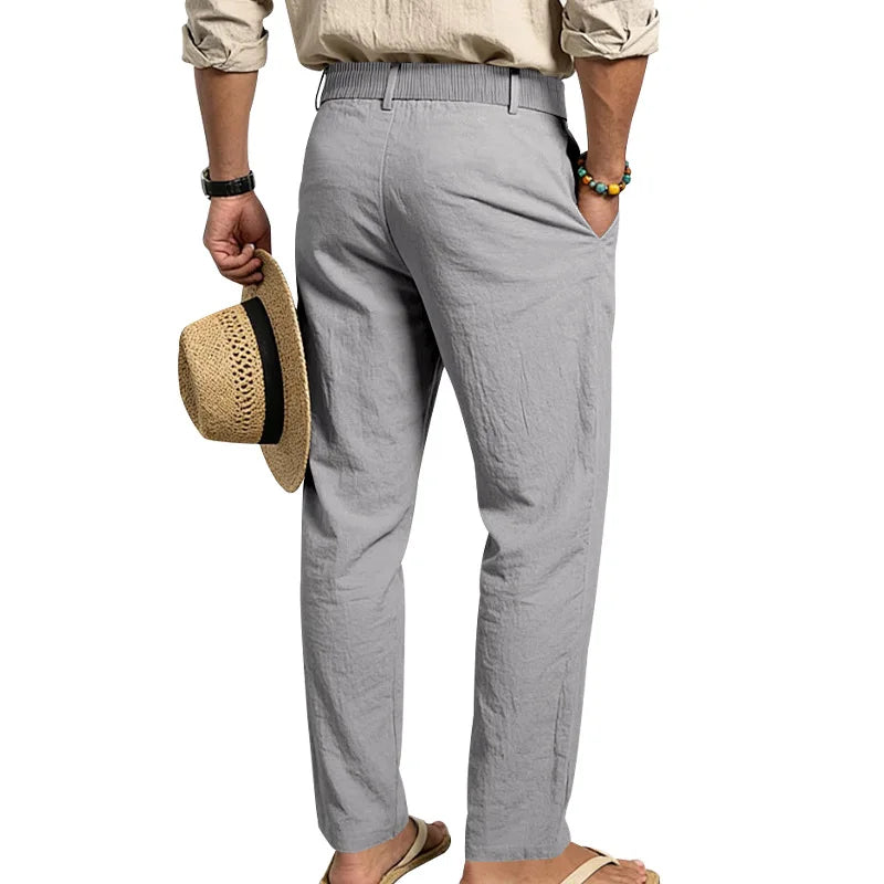 Pantalones Lino, Estilo Italiano Nápoles