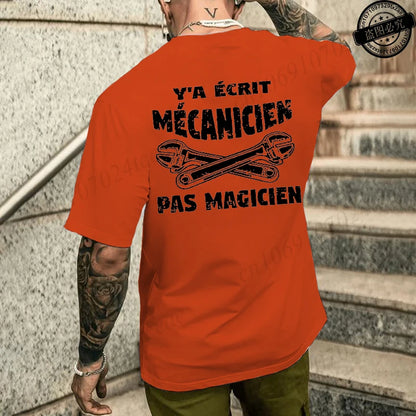 Camiseta de mecánico de verano para hombre