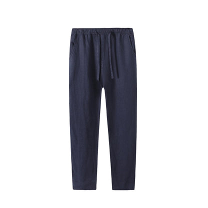 Pantalones casuales de lino  hasta el tobillo
