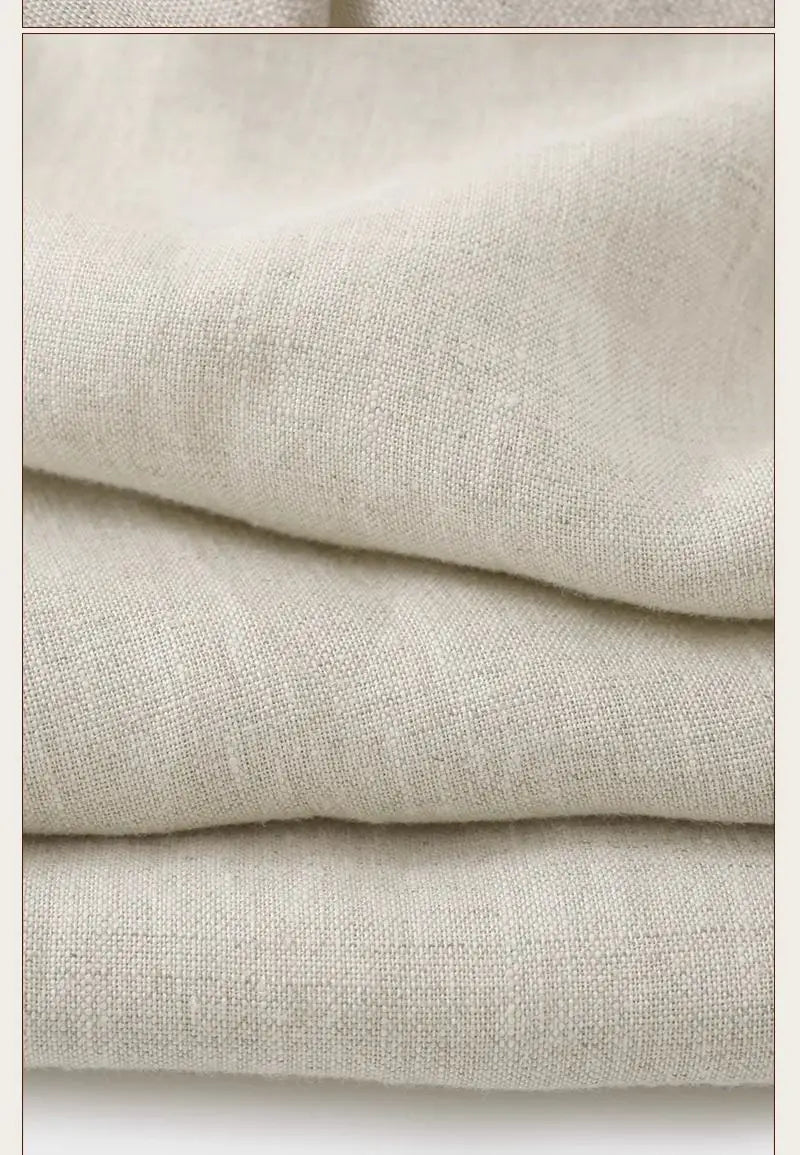 Pantalones de Lino Estilo Chino