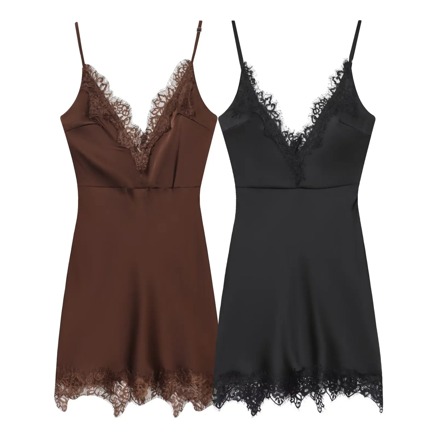 Vestido camisola con elegante y sexy a la moda