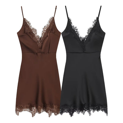 Vestido camisola con elegante y sexy a la moda