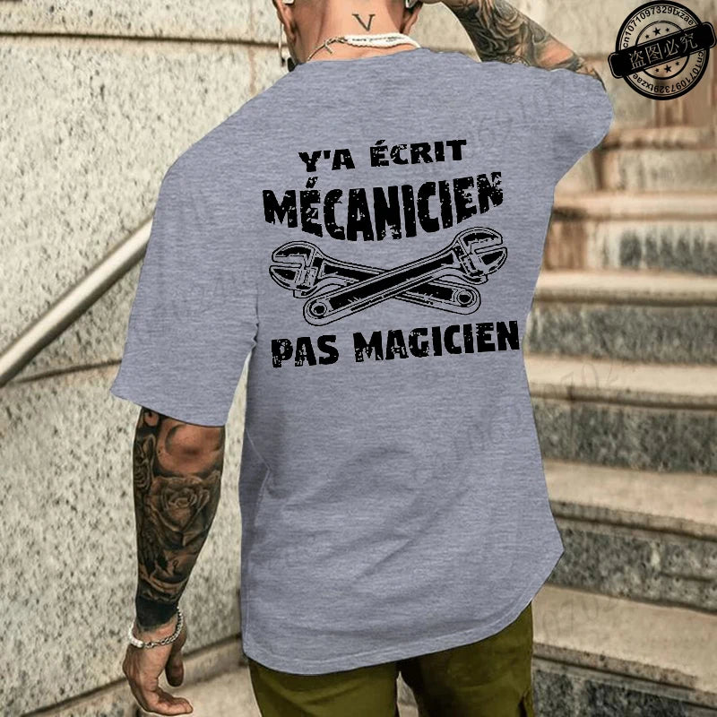 Camiseta de mecánico de verano para hombre