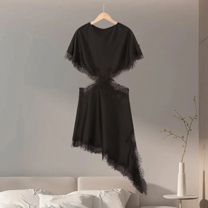 Vestido Sexy de retazos de encaje