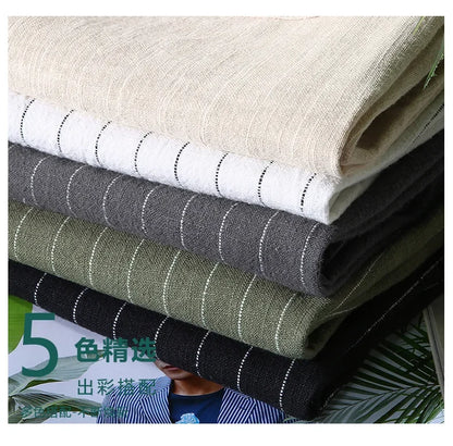 Pantalones de Lino y Algodón Transpirables  Estilo Casual