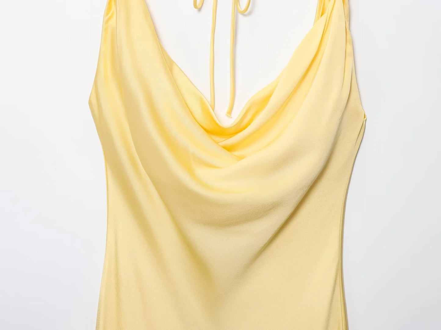 vestido con volantes Casual ajustado sin mangas Midi