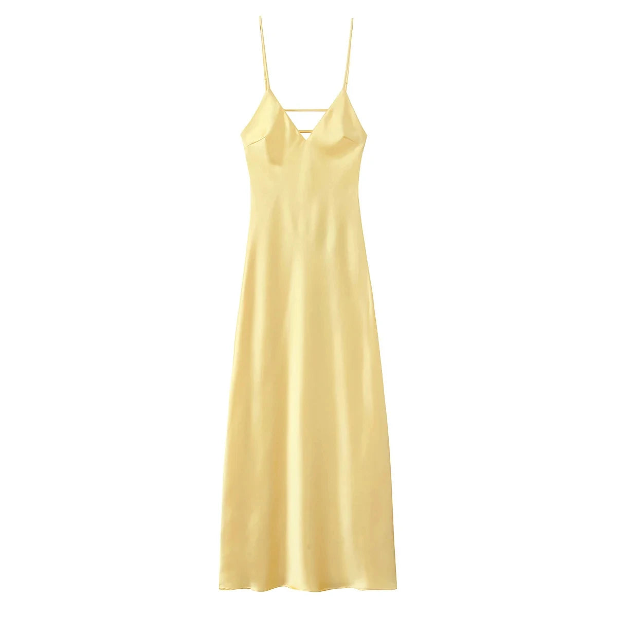 Vestido saten elegante sexy