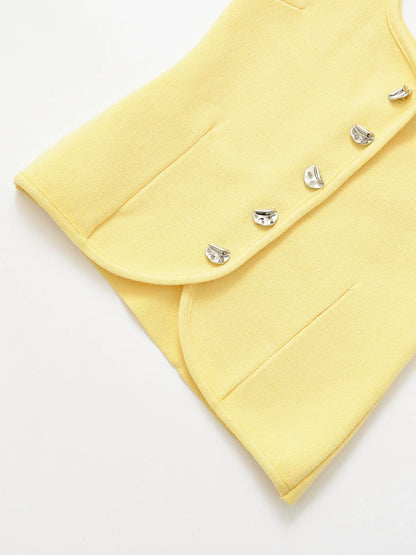 chaleco pequeño top con tirantes