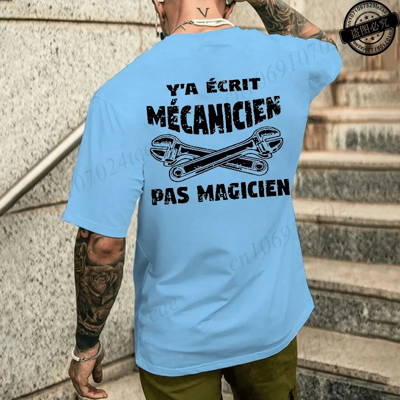 Camiseta de mecánico de verano para hombre