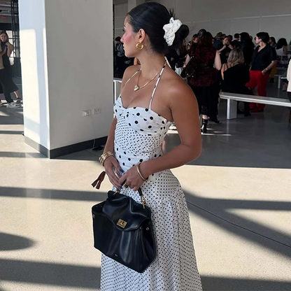 Vestido dulzura elegante lunares