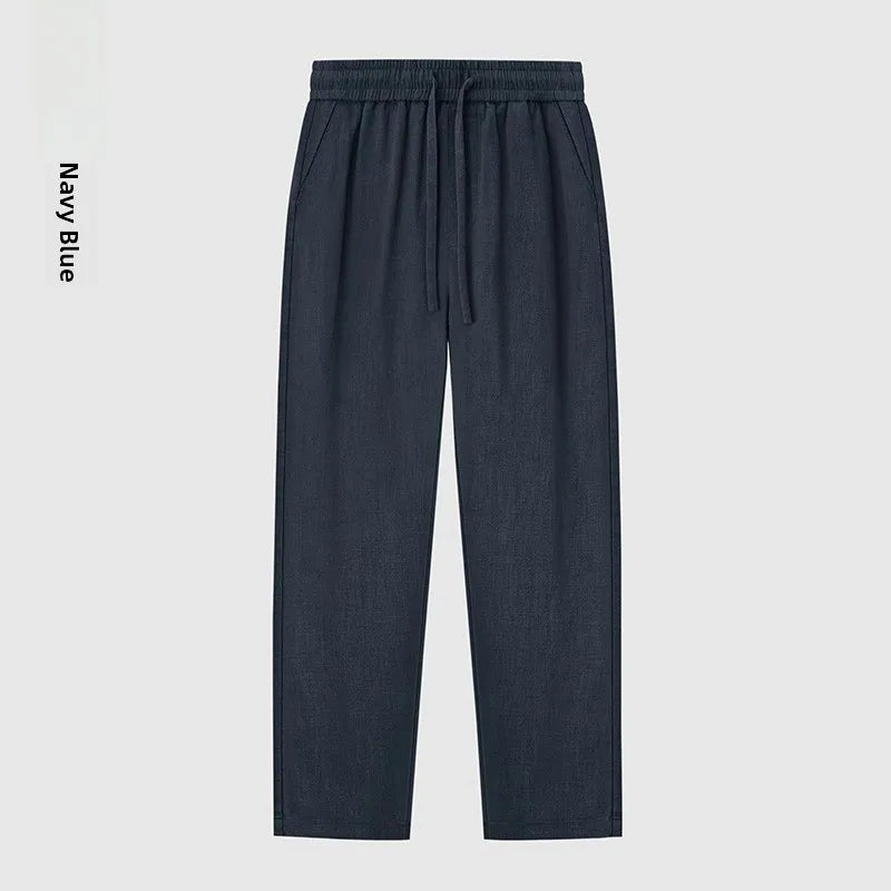 Pantalones de Lino Estilo Chino