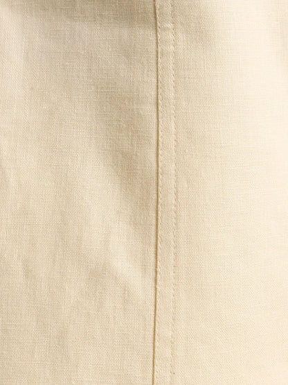 Conjunto de pantalones cortos y chaleco informal elegante de lino