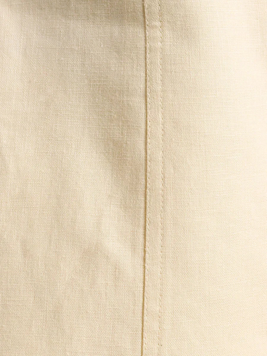Conjunto de pantalones cortos y chaleco informal elegante de lino