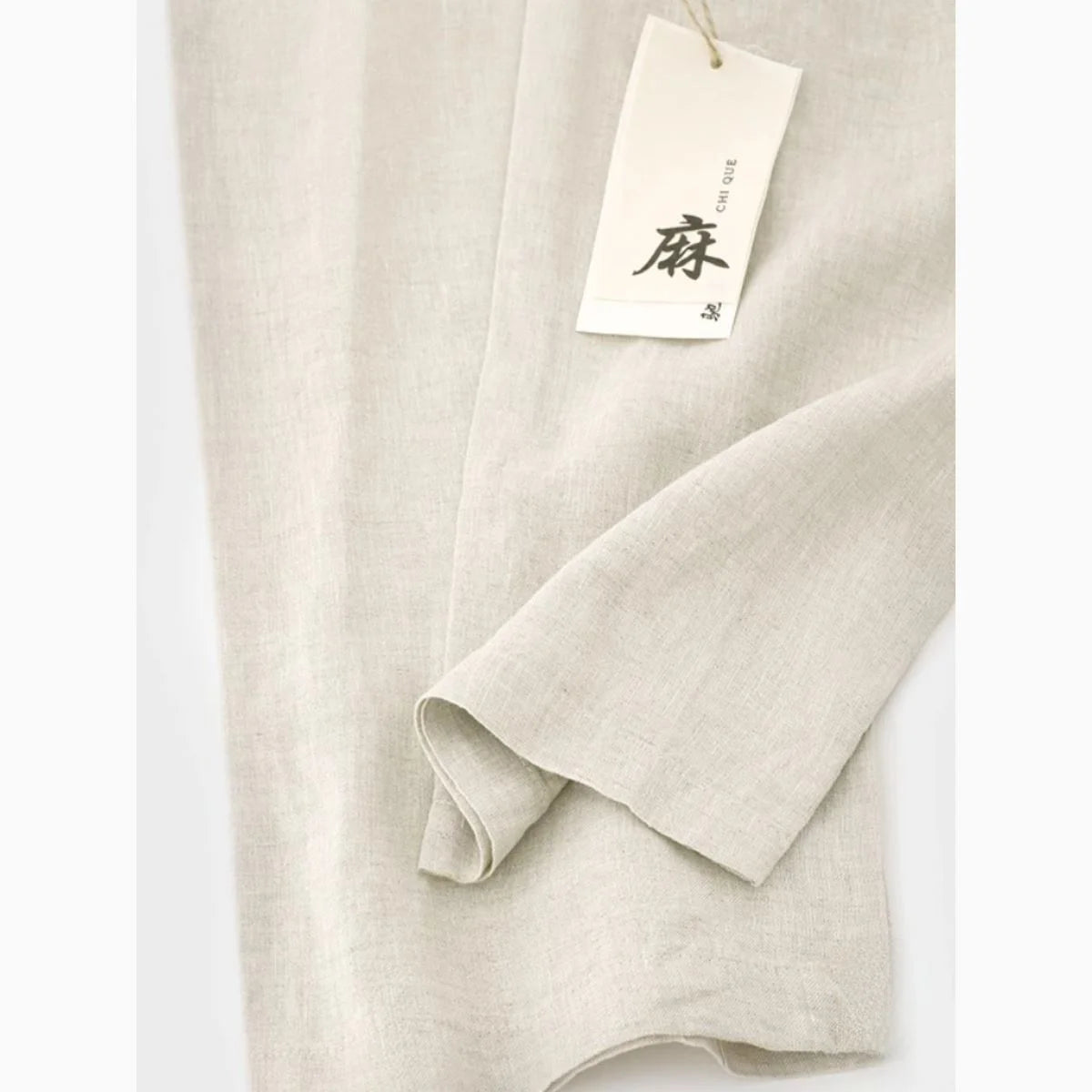 Pantalones de Lino Estilo Chino