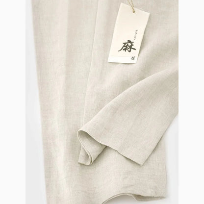 Pantalones de Lino Estilo Chino