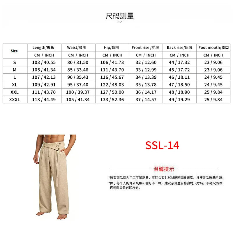 Pantalones Lino, Estilo Italiano Nápoles