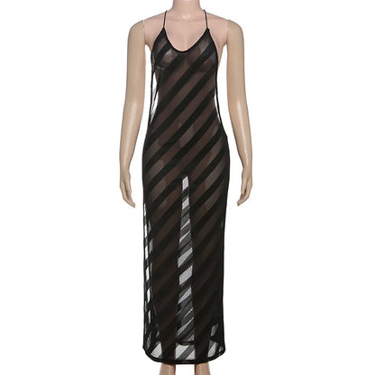 Vestido elegante espalda descubierta sexy