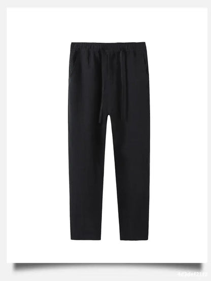 Pantalones casuales de lino  hasta el tobillo