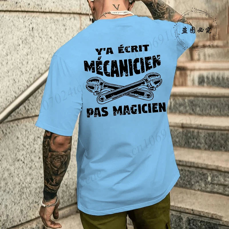 Camiseta de mecánico de verano para hombre