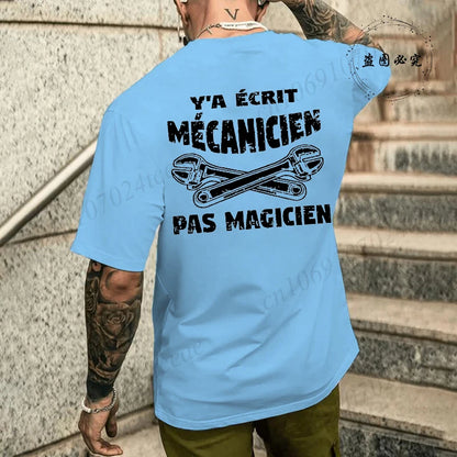Camiseta de mecánico de verano para hombre