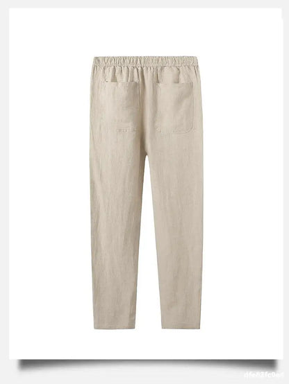 Pantalones casuales de lino  hasta el tobillo