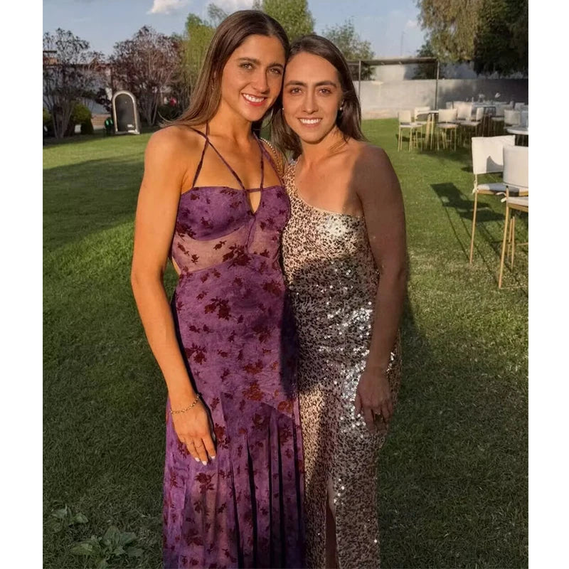 Vestido elegante morado