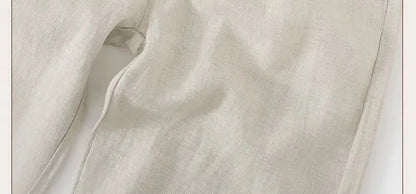 Pantalones de Lino Estilo Chino